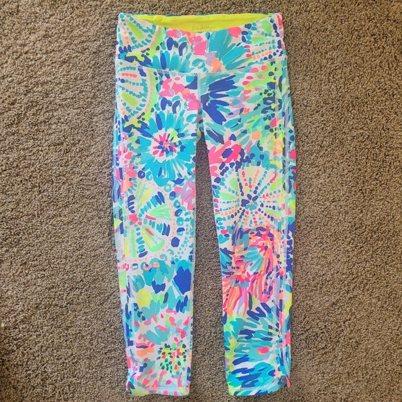 Lilly Pulitzer Weekender Cropped Legging Multi Dive In Size XXS - Picture 2 of 4